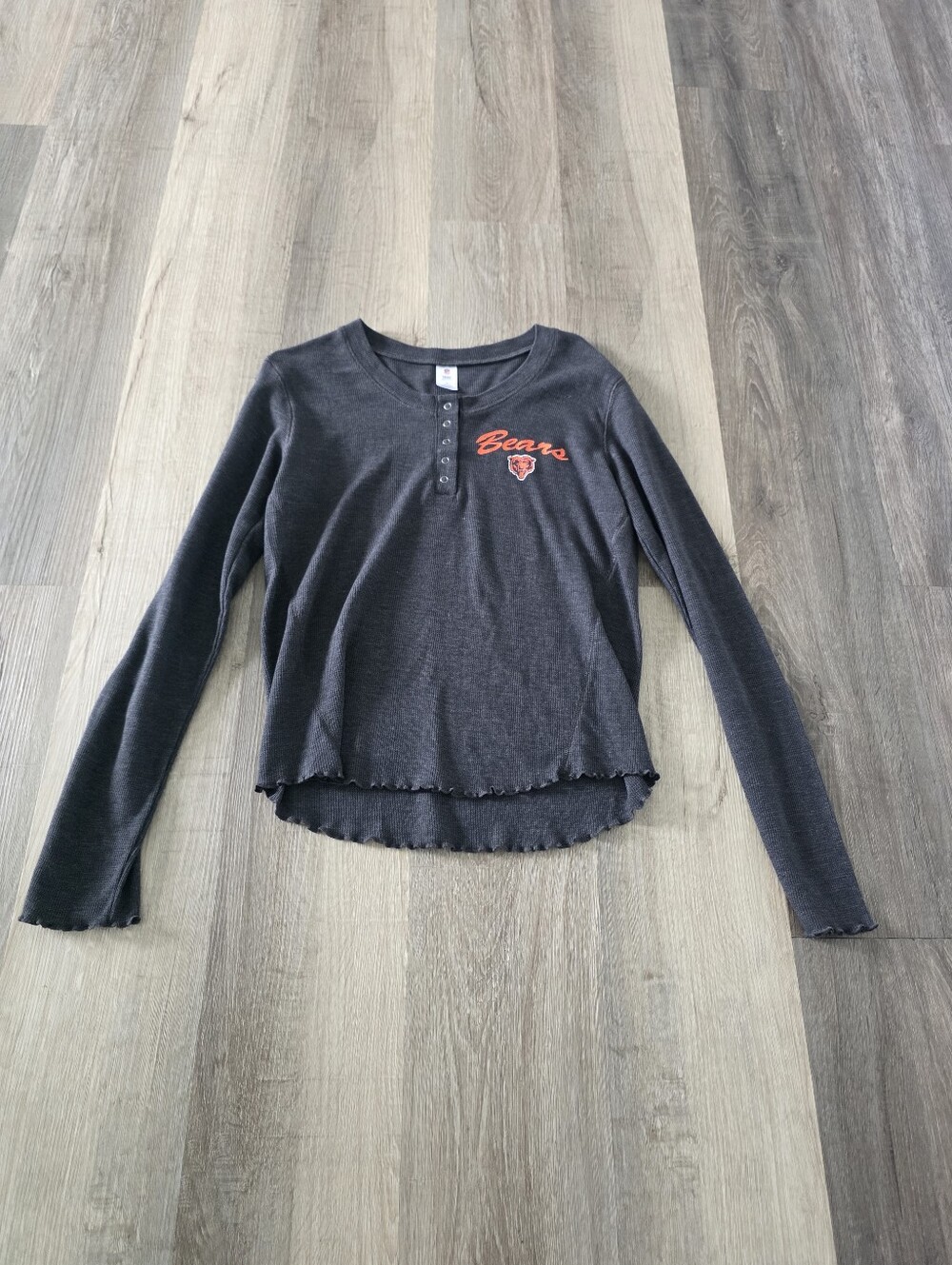 NFL Women's Dark Gray Bears Long Sleeve Top Size L